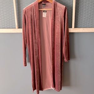 Womens velvet cardigan